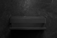 Design Zwart RVS doucherek - Eenvoudige montage zonder boren - Sterke 3M plakstrip - Voor badkamer en keuken